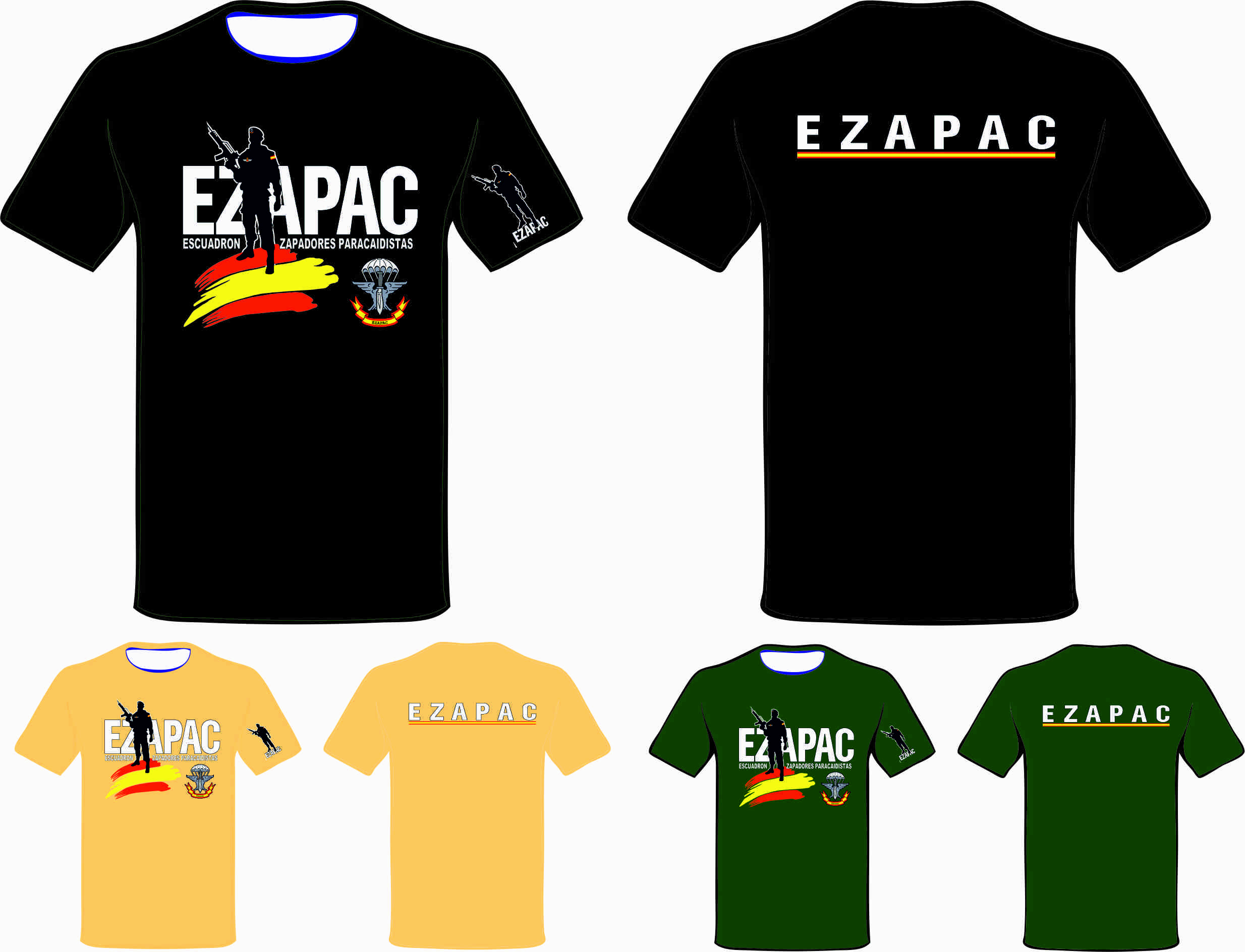Camiseta EZAPAC Zapadores Paracaidistas mod 1.